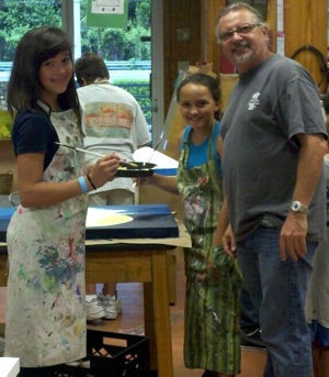 Pasta, helping local art students, was recently selected by Florida Monthly Magazine as the state's "Best Artist of 2011."